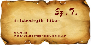 Szlobodnyik Tibor névjegykártya